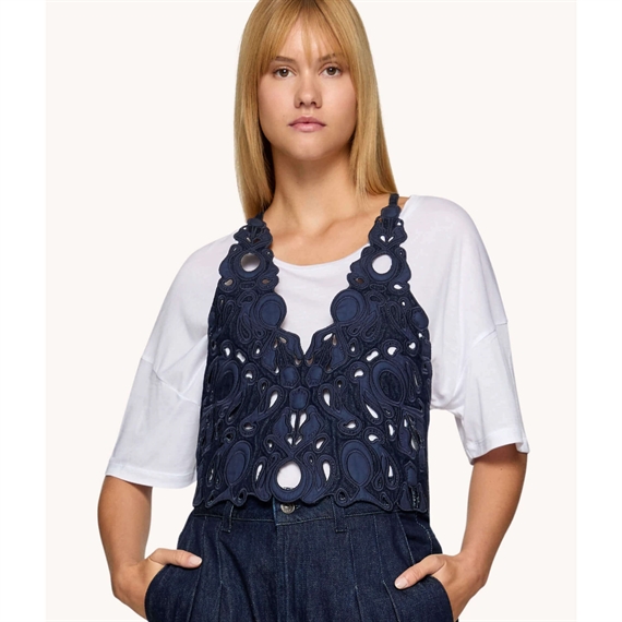 Dondup  Blonde Top, Mørkeblå 